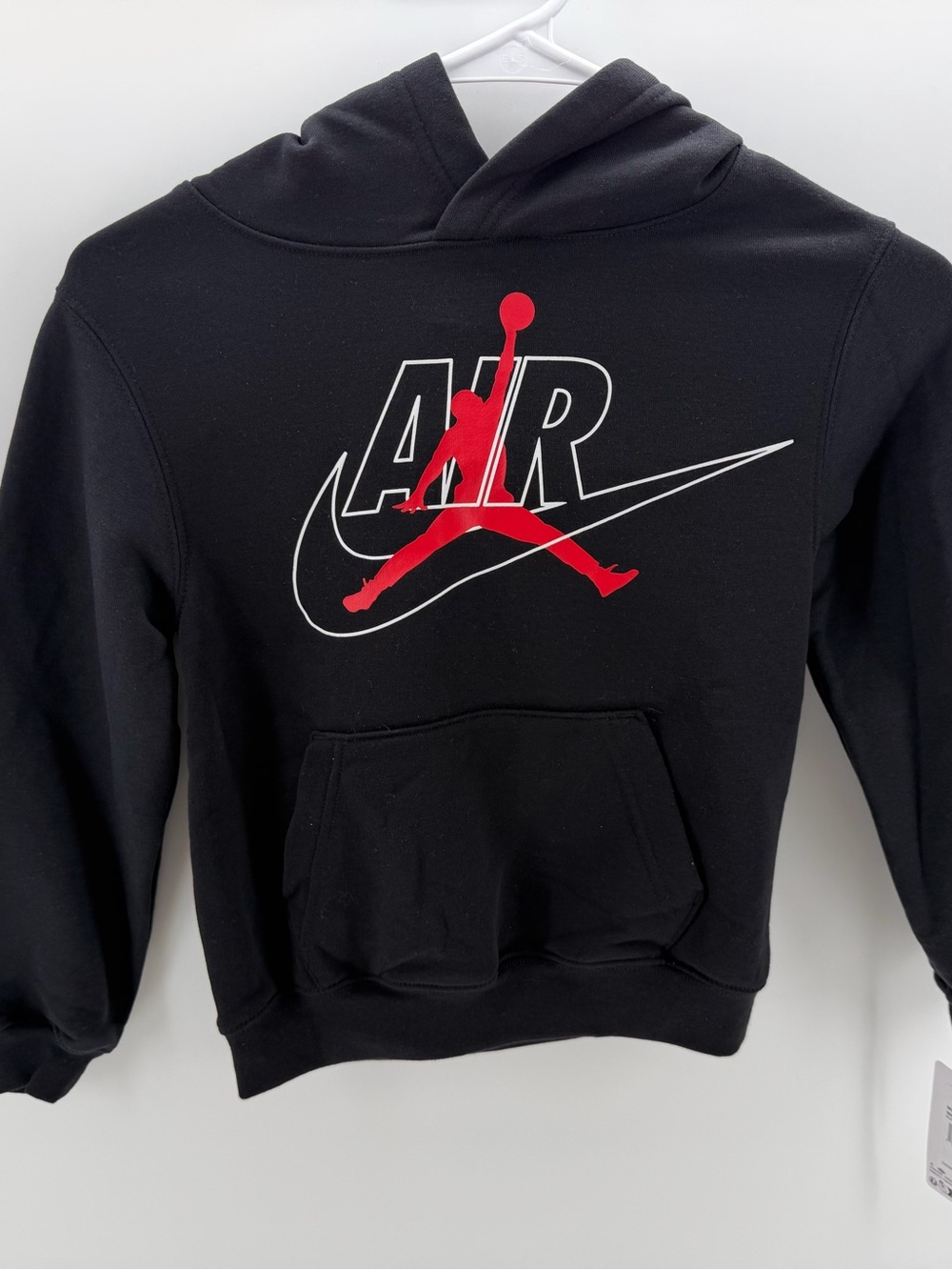 Jordan by Nike Kids Black Hooded Sweatshirt Size S